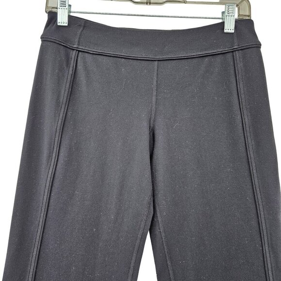 Lululemon Flared Leggings Black Women’s Size 6 Mid Rise Activewear Athleisure - Picture 3 of 11